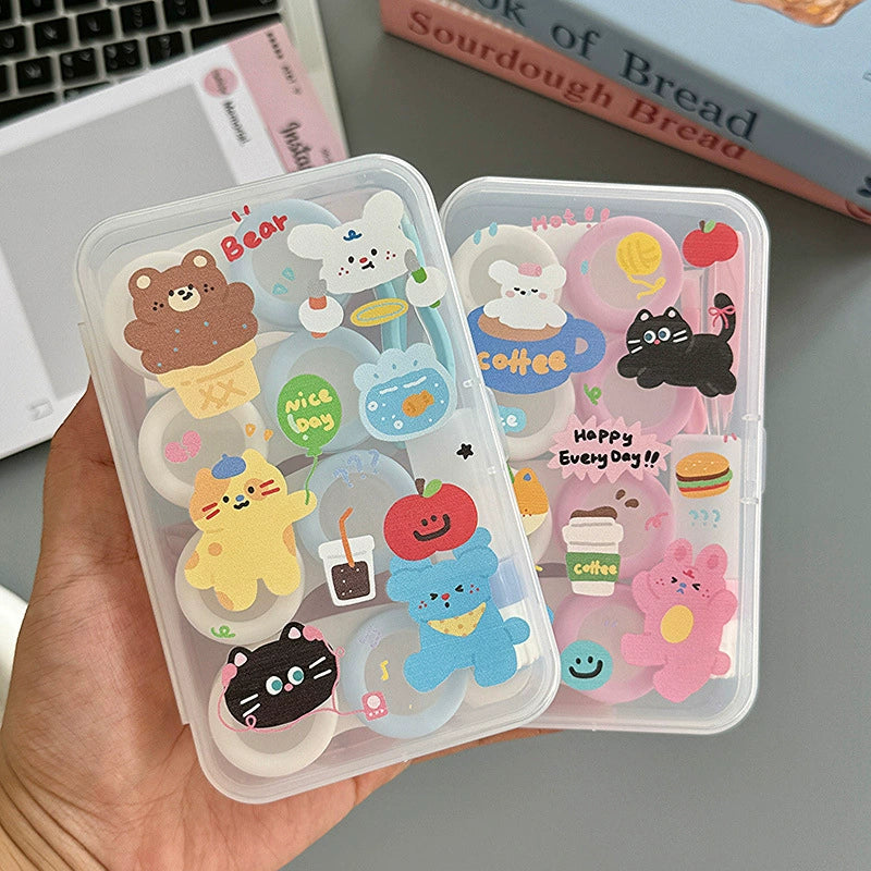 Furry Friends 4-in-1 Blue, Pink Contact Lens Case